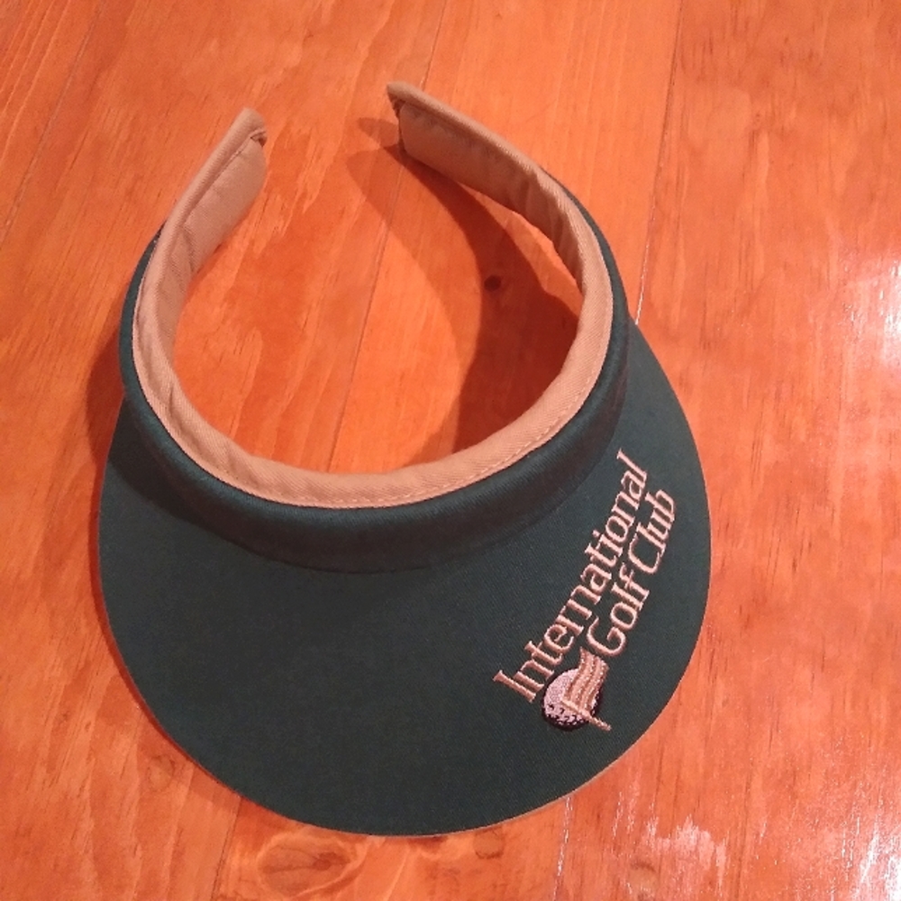 Ladies International Golf Club visor Green Beige